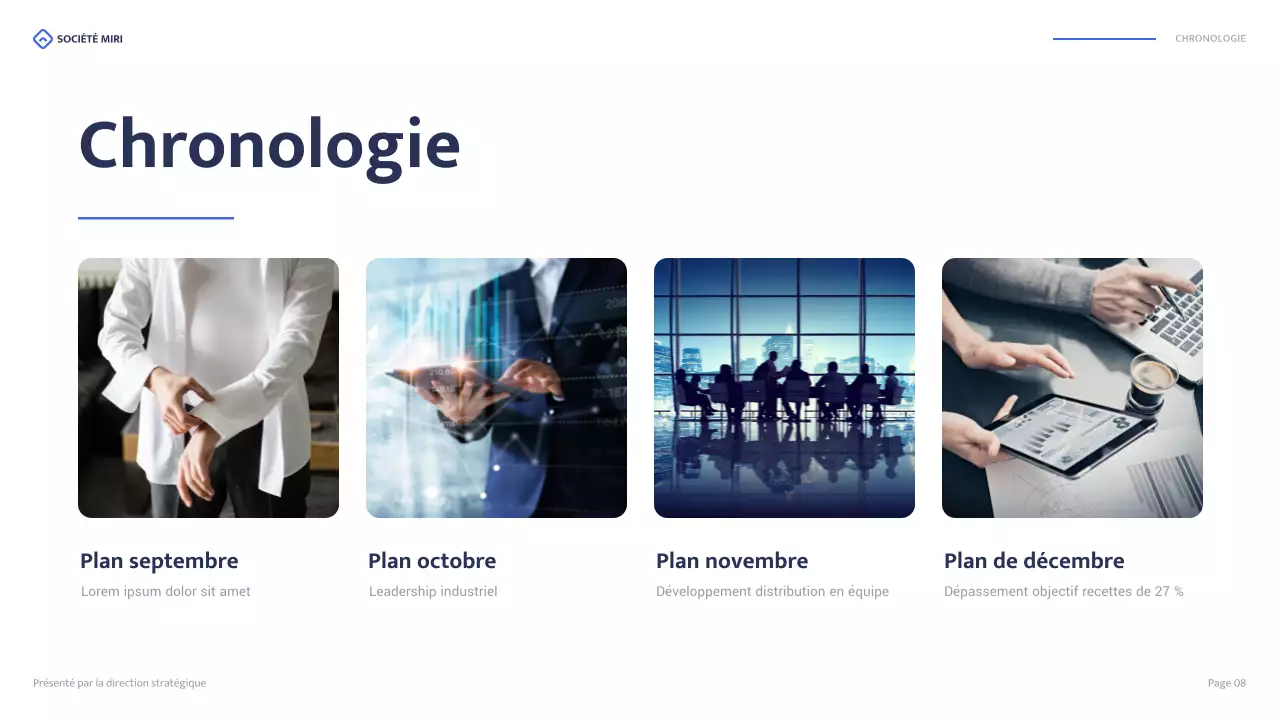 blue modern business report