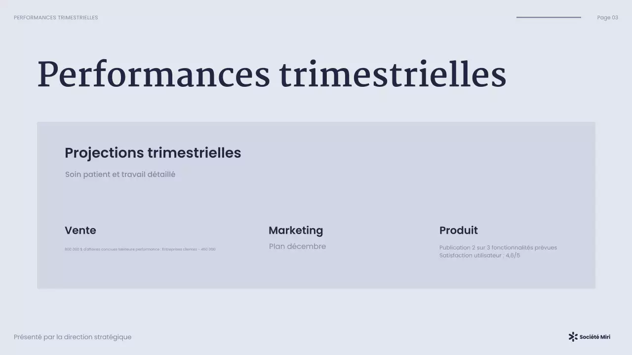 Présentation d'entreprise moderne de la marine
