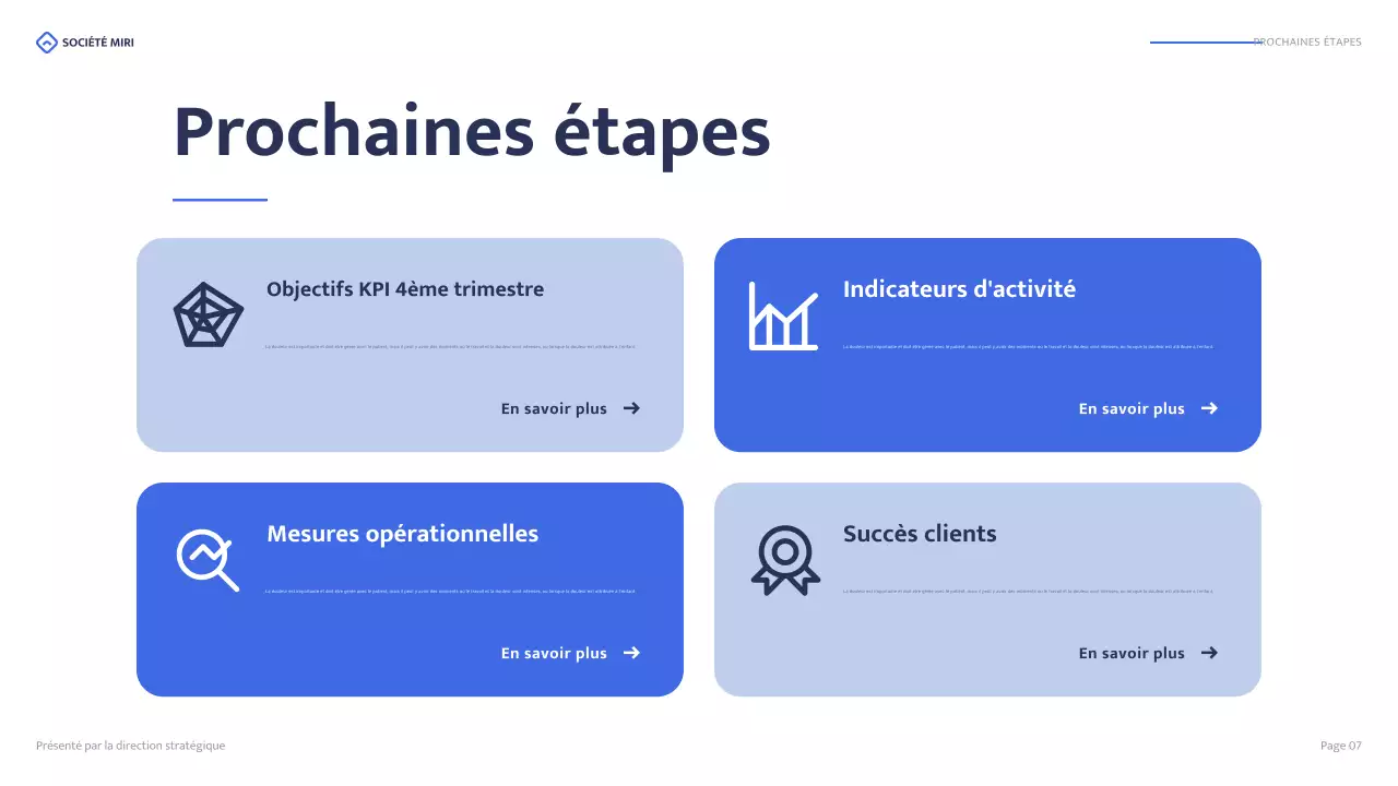 blue modern business report