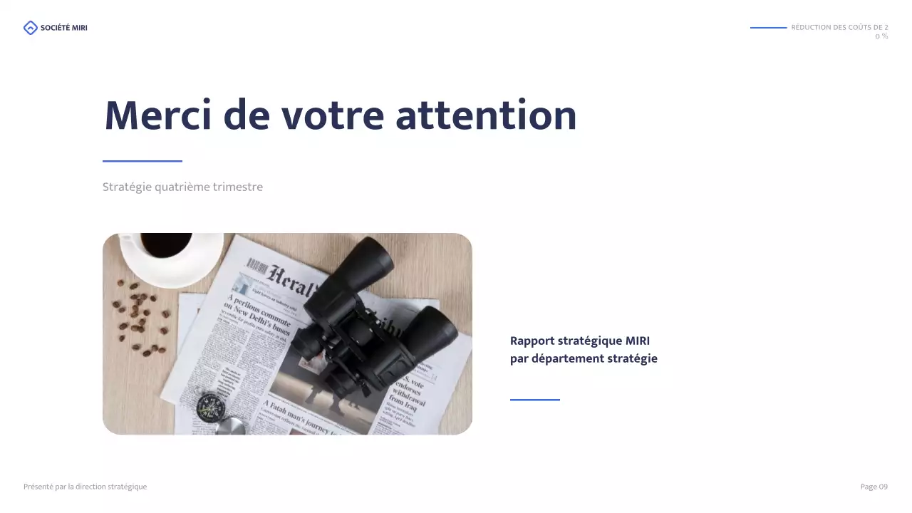 blue modern business report