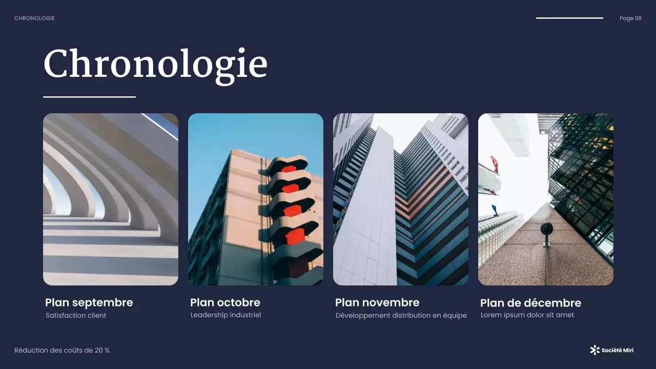 Présentation d'entreprise moderne de la marine