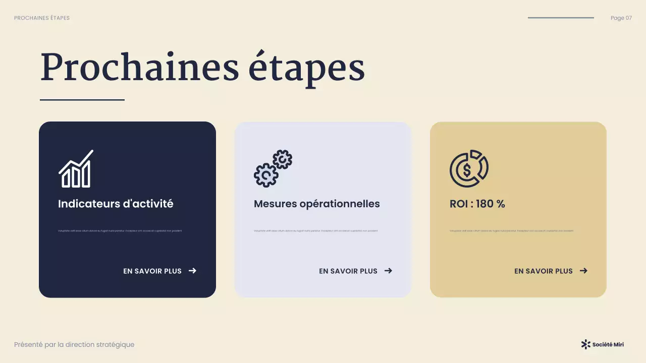 Présentation d'entreprise moderne de la marine