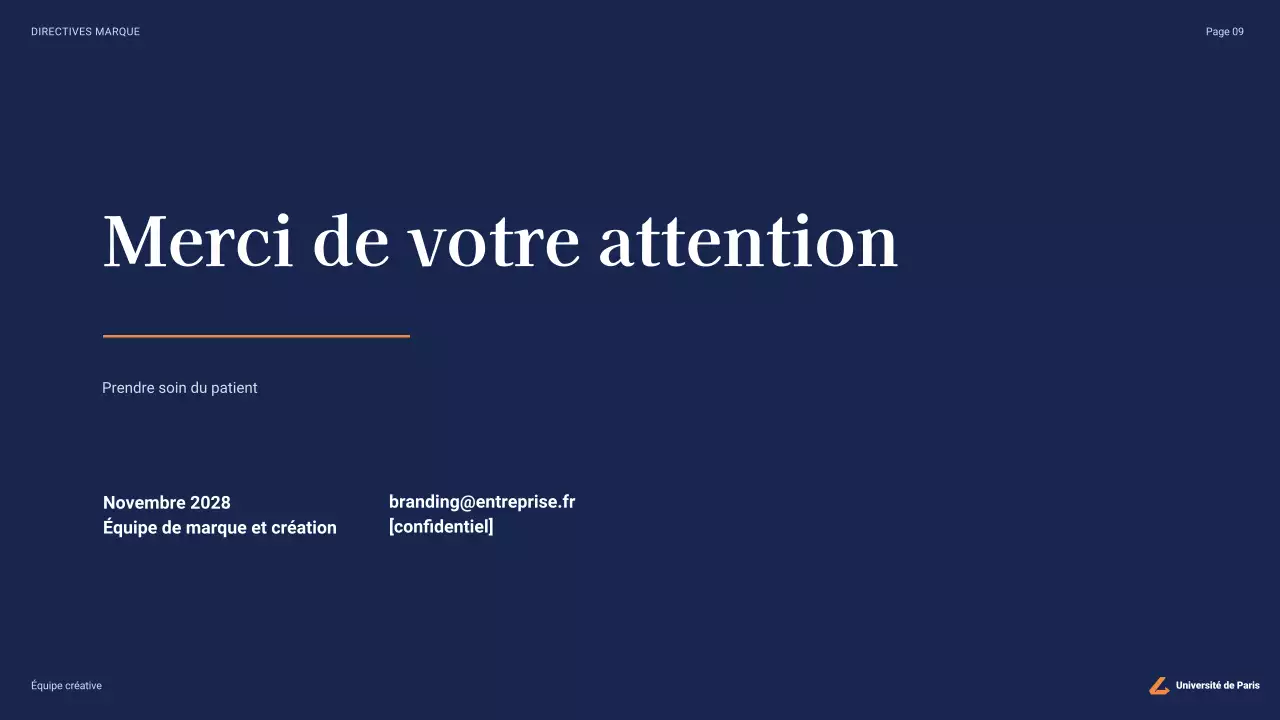 lignes directrices de l'université professionnelle de la marine