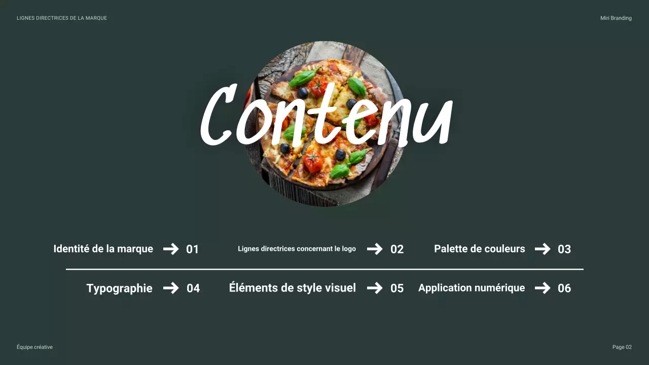 ligne directrice de la marque beige moderne