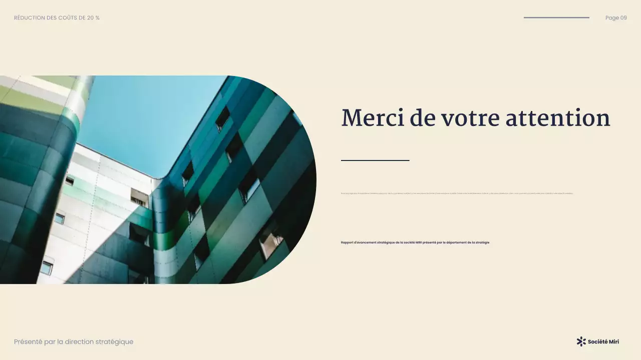 Présentation d'entreprise moderne de la marine