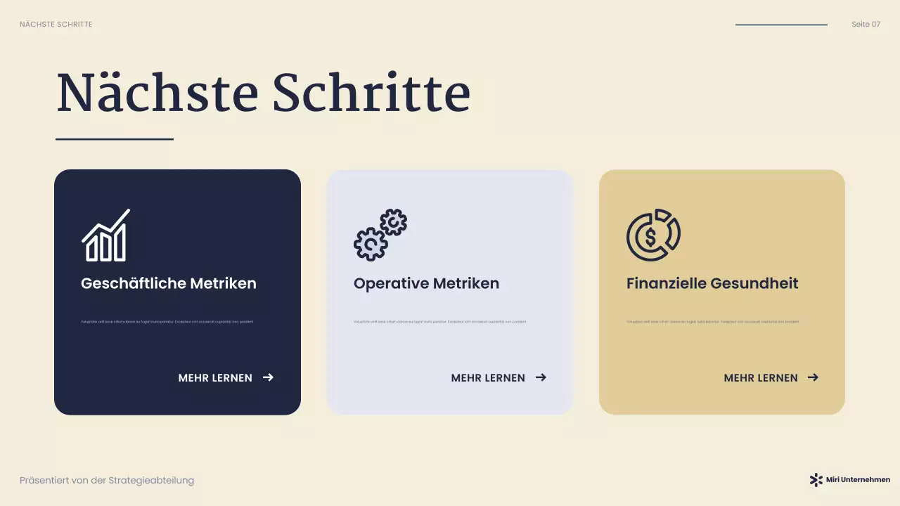 navy modern business presentation