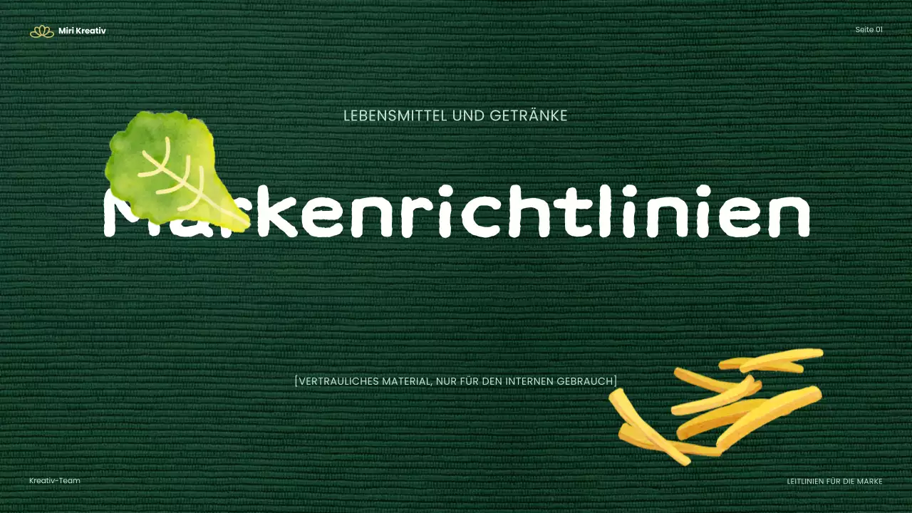 Green Modern Food Leitfaden