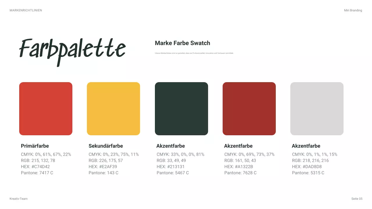 beige moderner Markenleitfaden