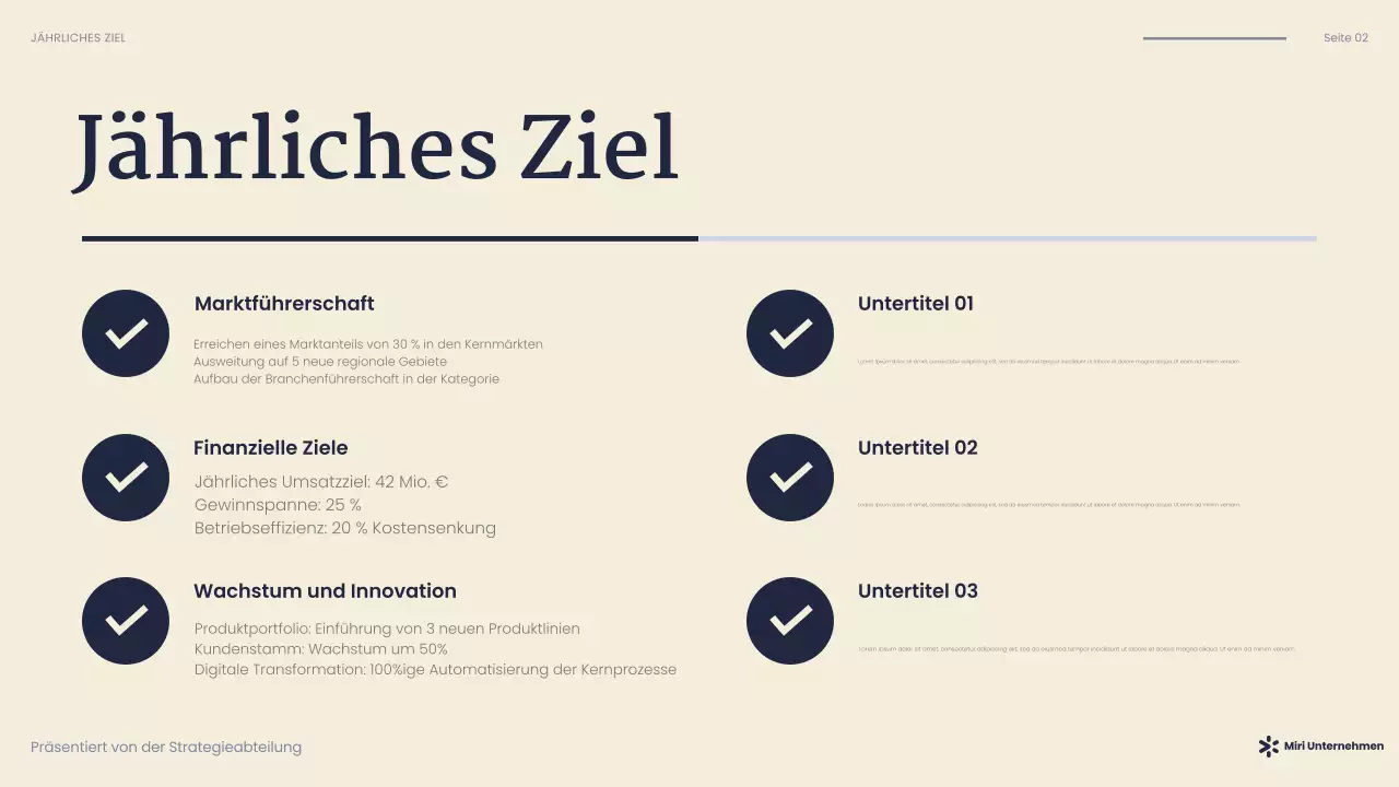 navy modern business presentation