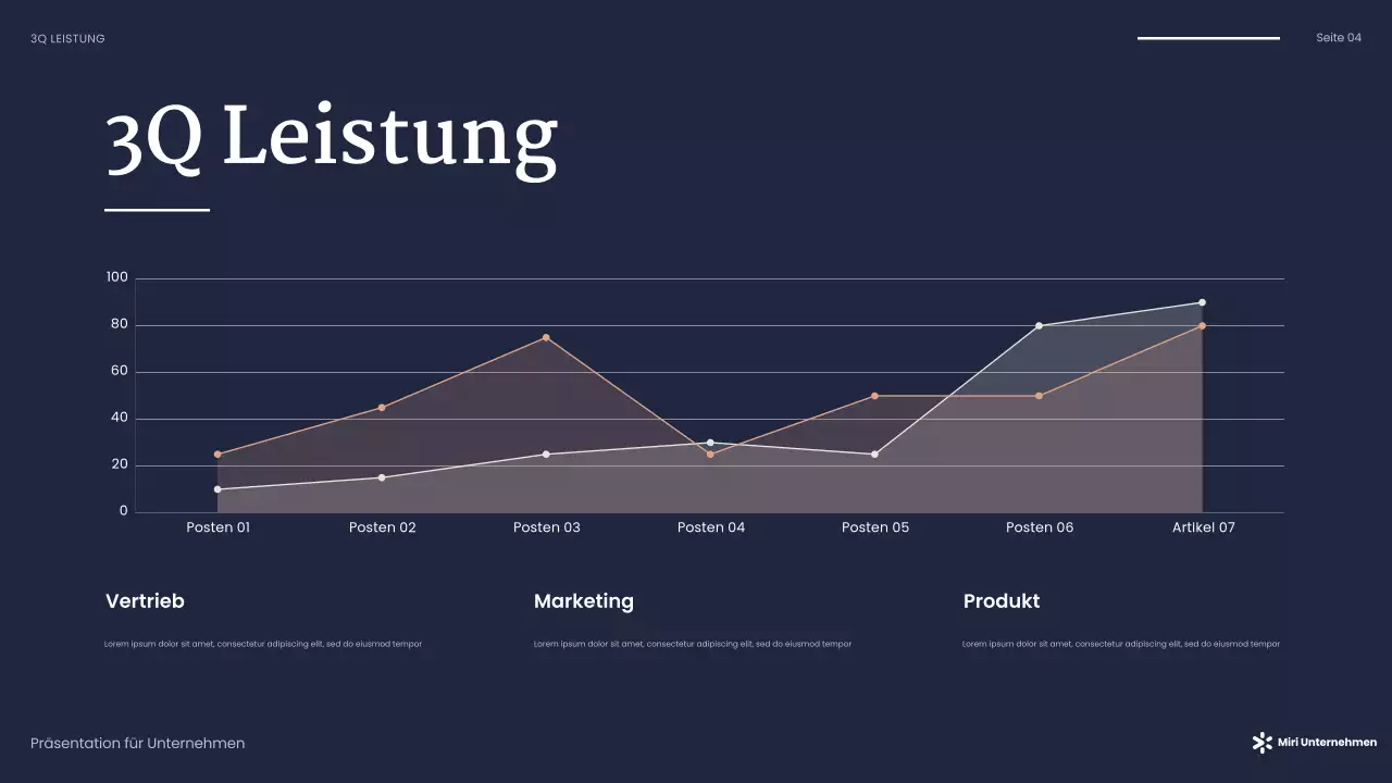 navy modern business presentation