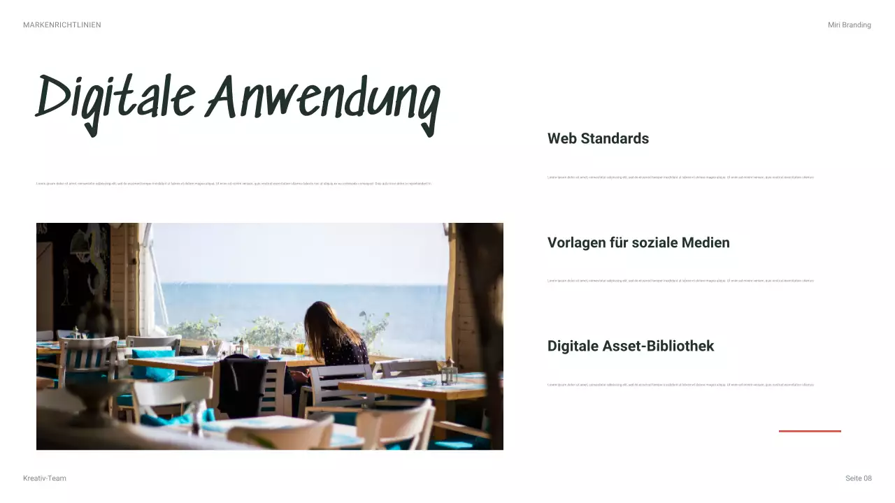 beige moderner Markenleitfaden