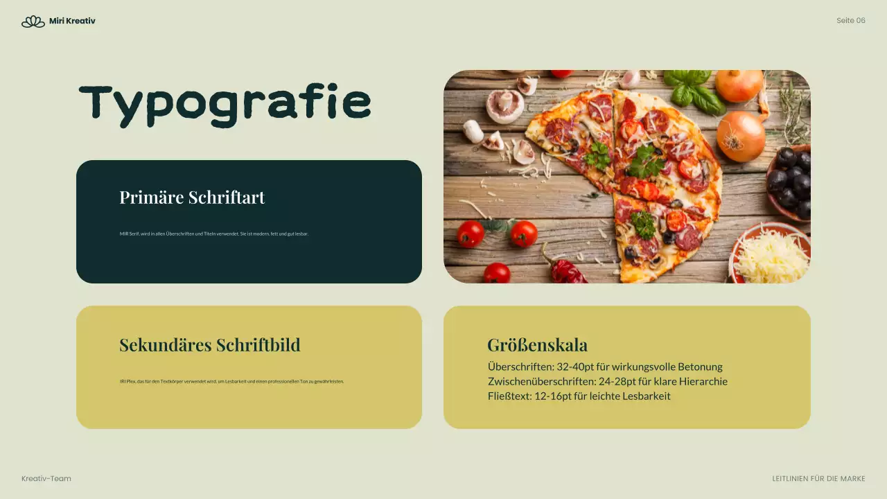 Green Modern Food Leitfaden