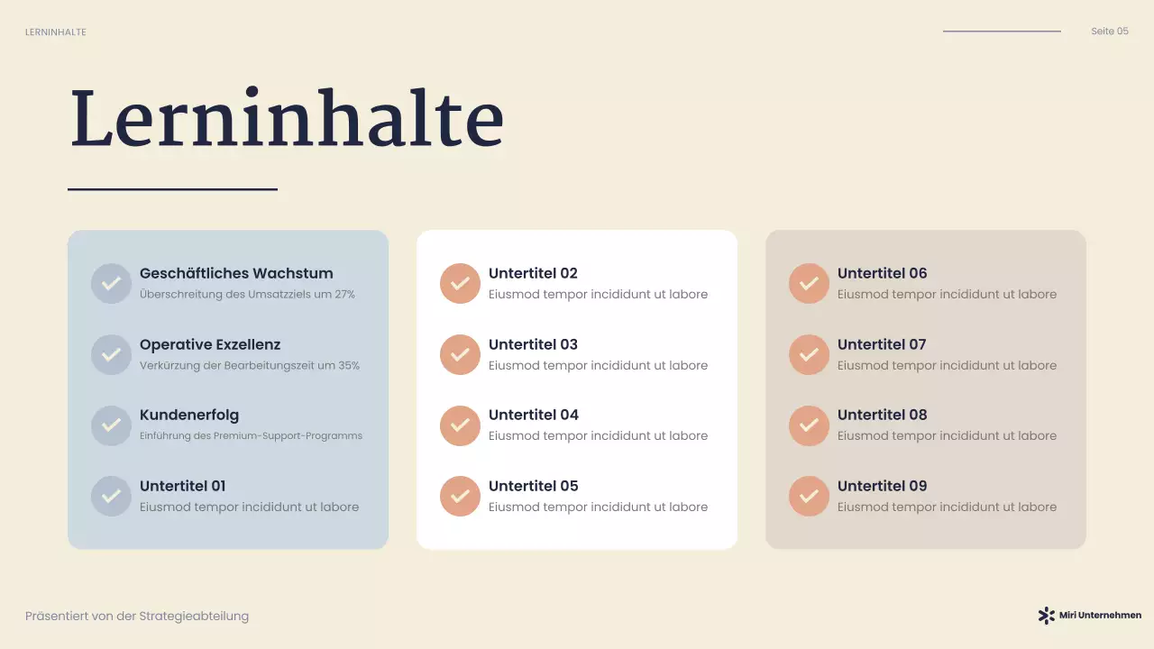 navy modern business presentation