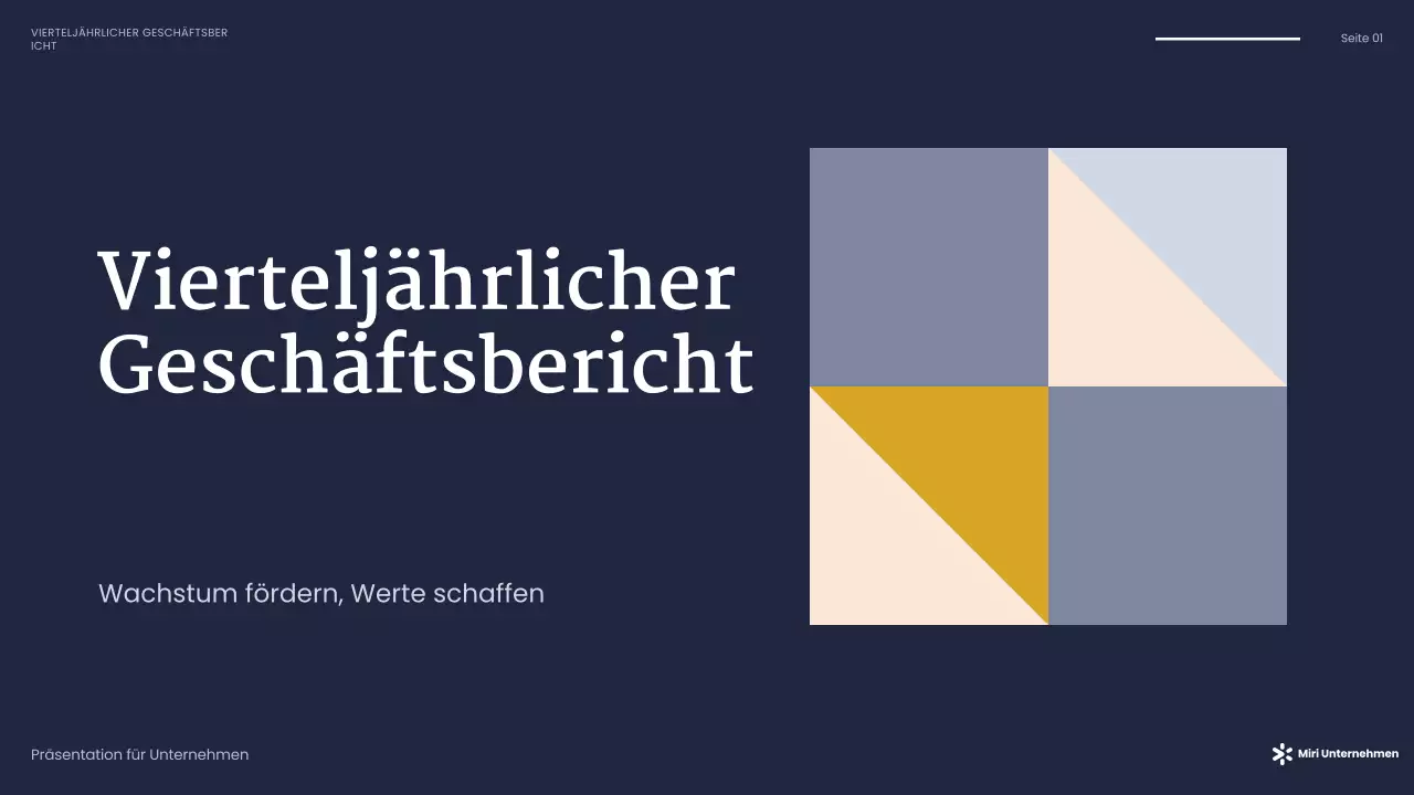 navy modern business presentation