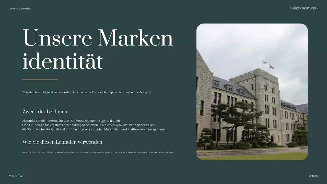 grüner klassischer Hochschulführer