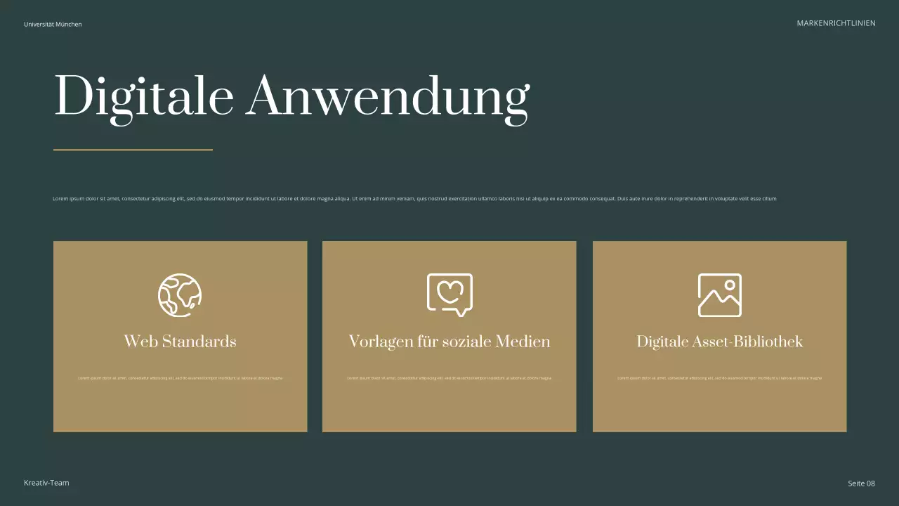 grüner klassischer Hochschulführer