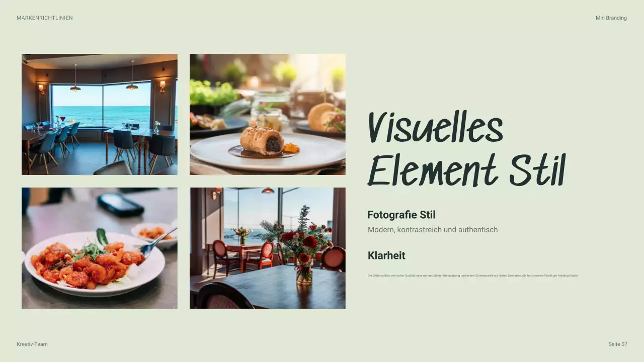 beige moderner Markenleitfaden