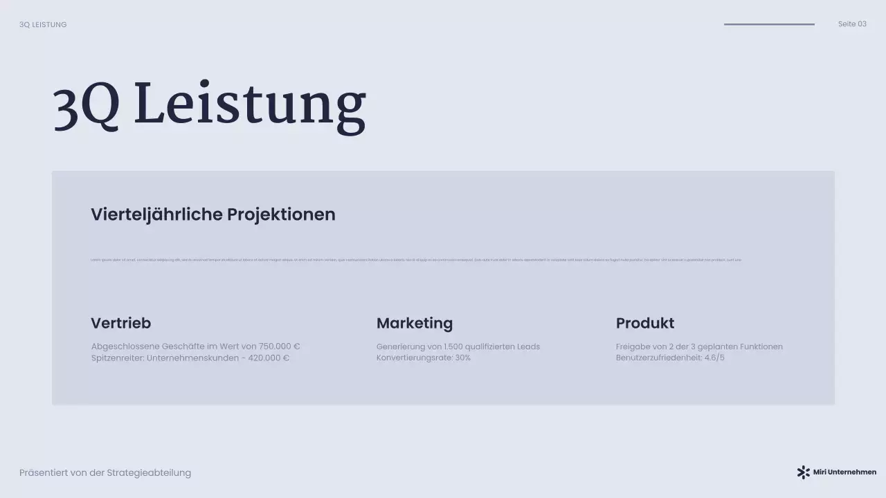 navy modern business presentation