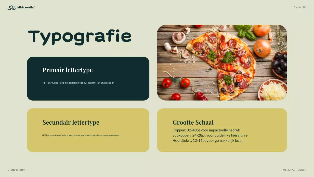 groene moderne voedingsrichtlijn