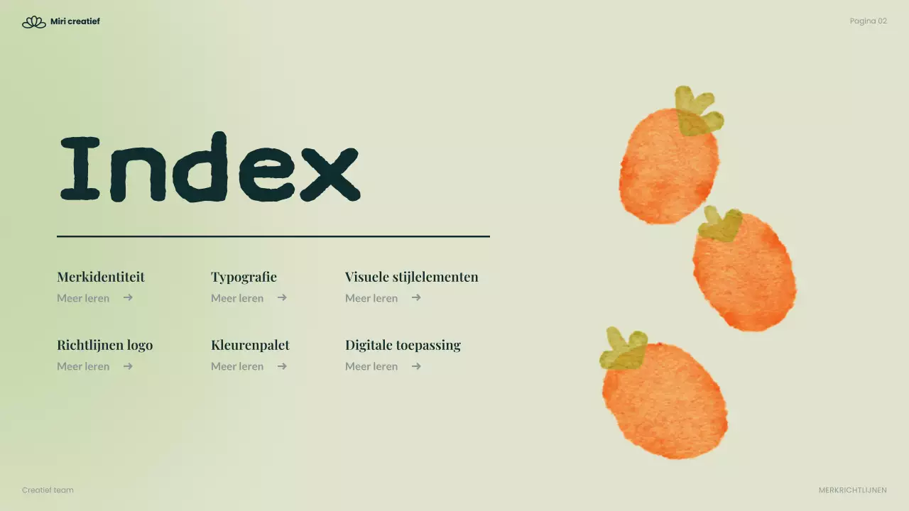 groene moderne voedingsrichtlijn
