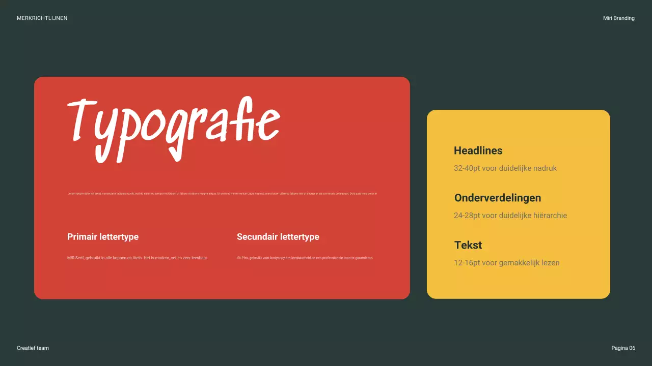 beige moderne merkrichtlijn