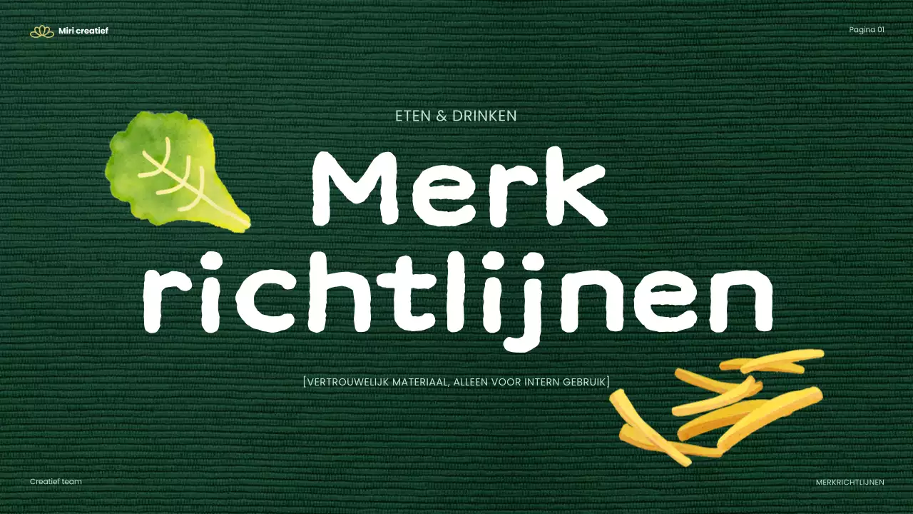 groene moderne voedingsrichtlijn