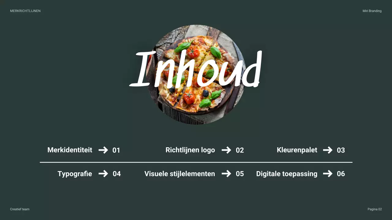 beige moderne merkrichtlijn