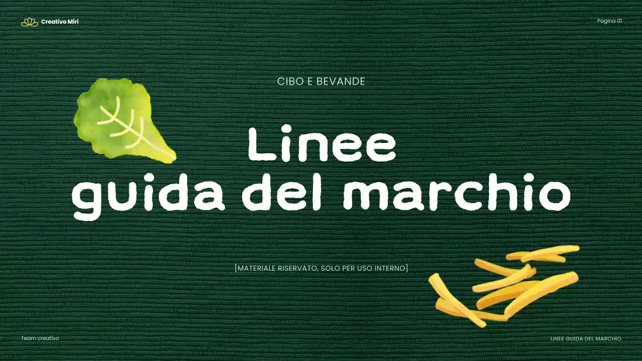 linea guida per un'alimentazione verde e moderna