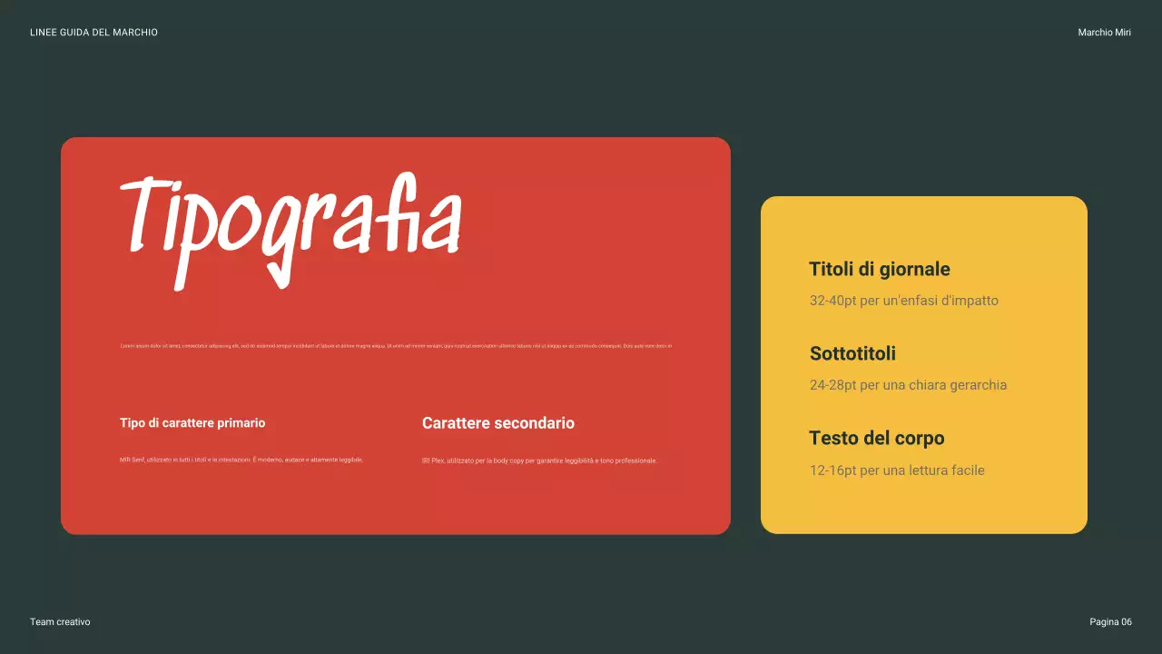 linea guida del marchio moderno beige