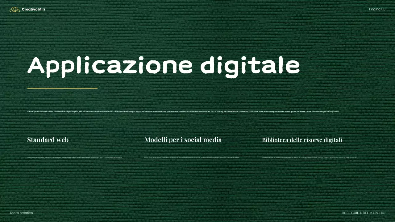 linea guida per un'alimentazione verde e moderna