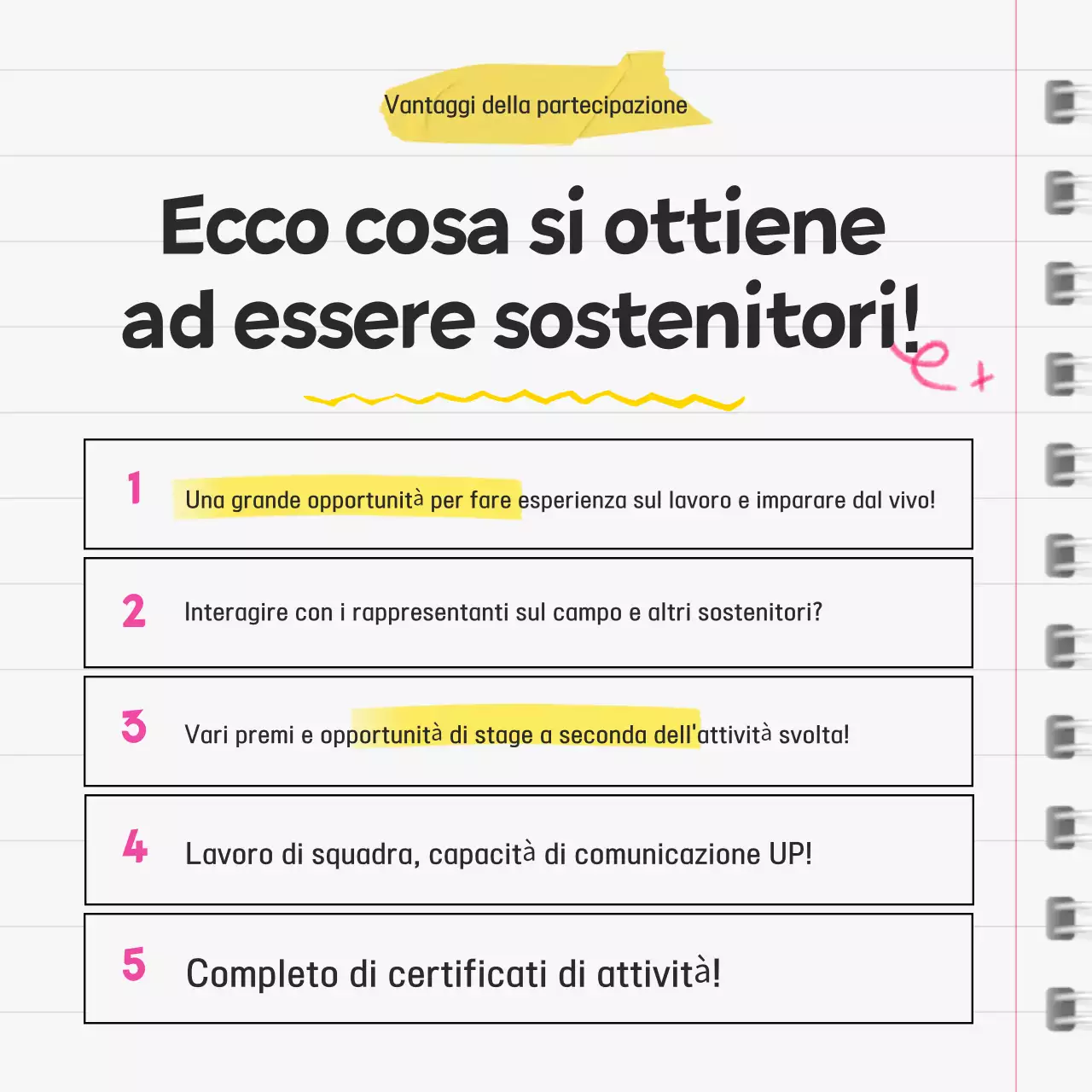 Reclutamento di semplici sostenitori del giallo