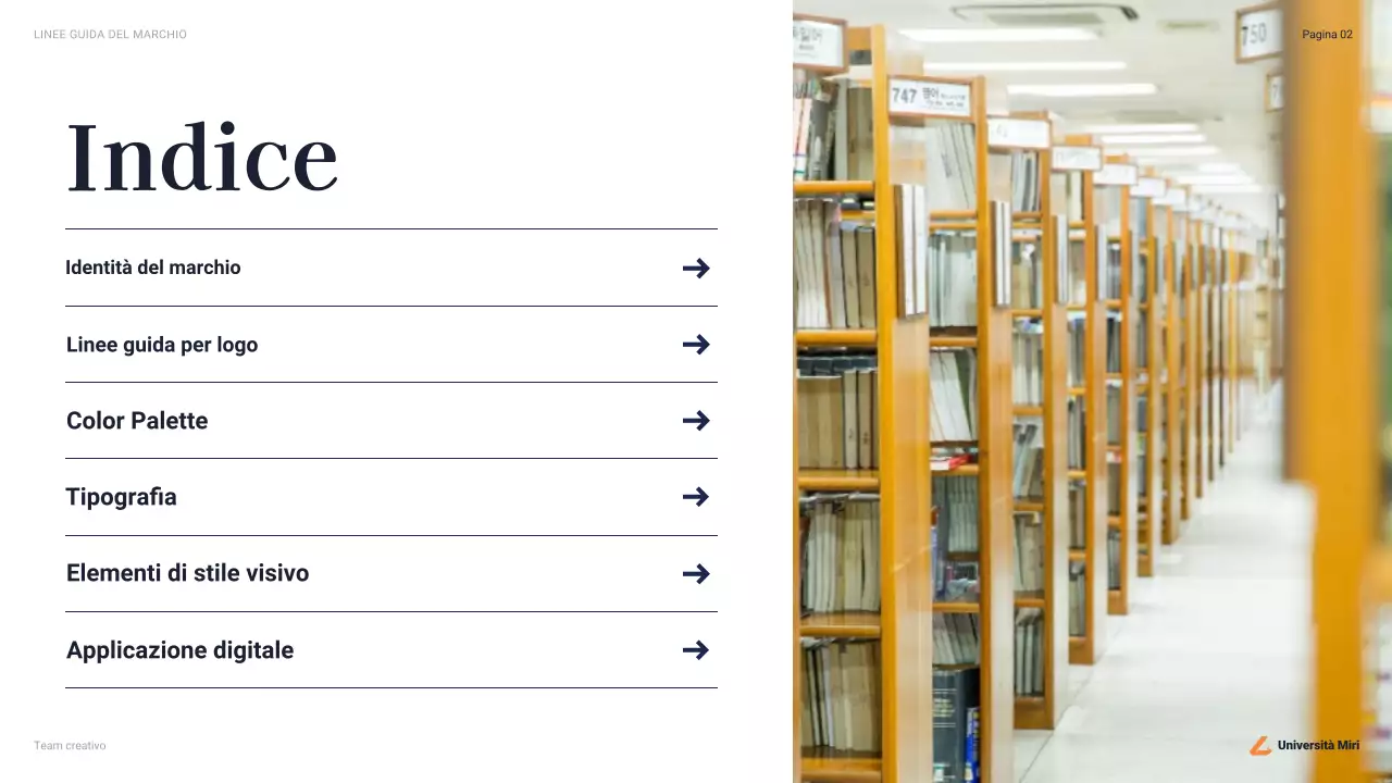 linea guida dell'università professionale della marina