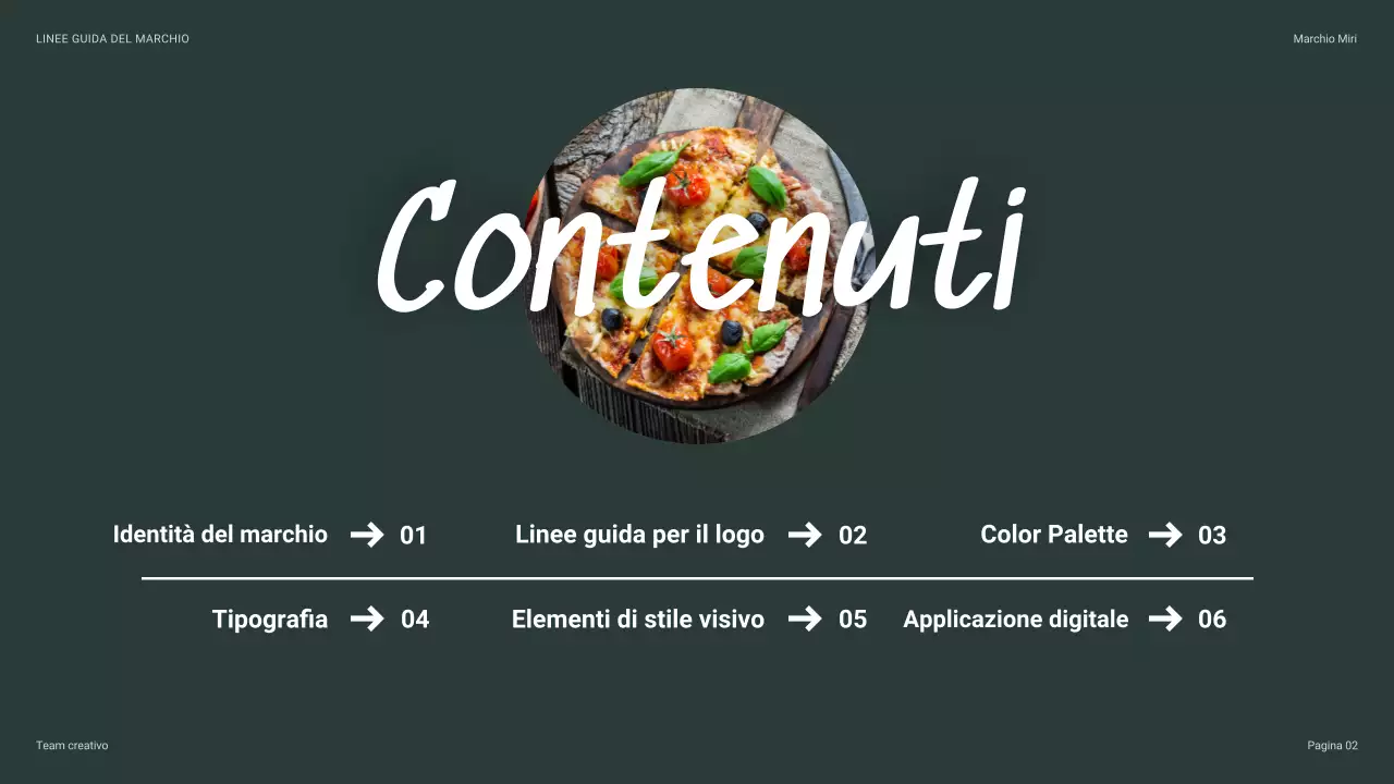 linea guida del marchio moderno beige