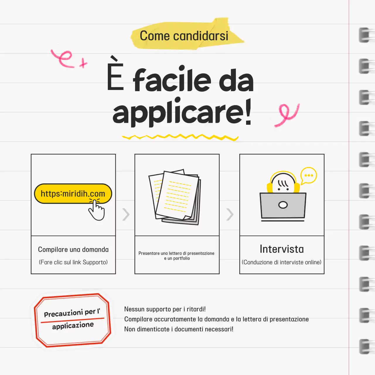 Reclutamento di semplici sostenitori del giallo