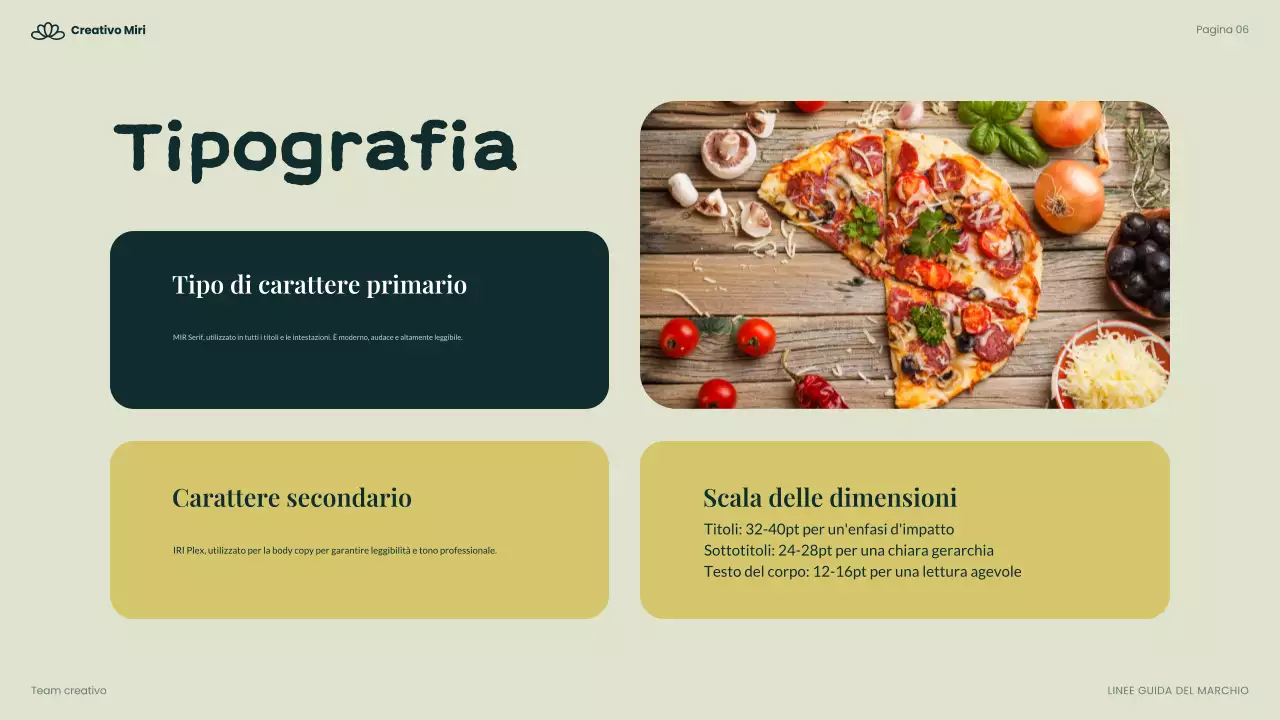 linea guida per un'alimentazione verde e moderna