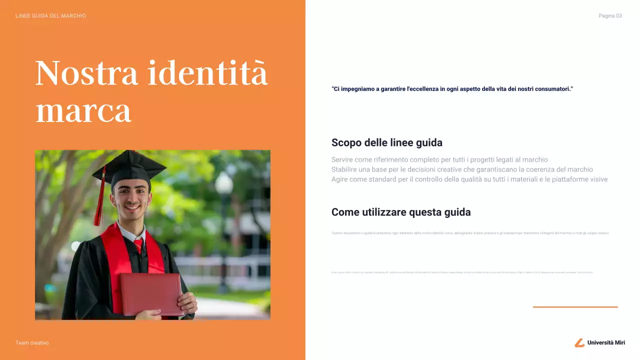 linea guida dell'università professionale della marina