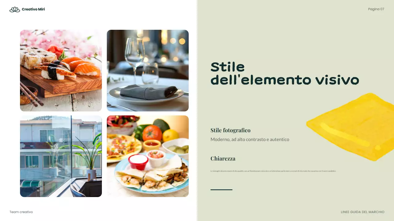 linea guida per un'alimentazione verde e moderna