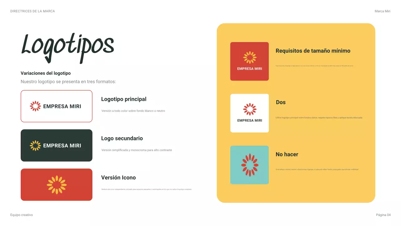 directrices de la marca beige modern