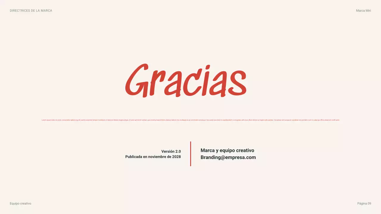 directrices de la marca beige modern