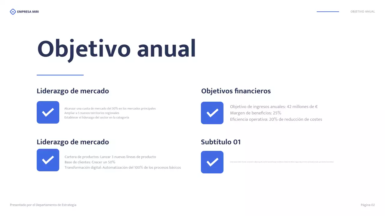 blue modern business report