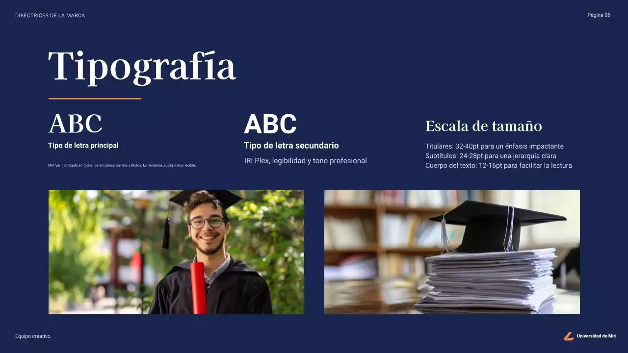 directriz de la universidad profesional de la marina