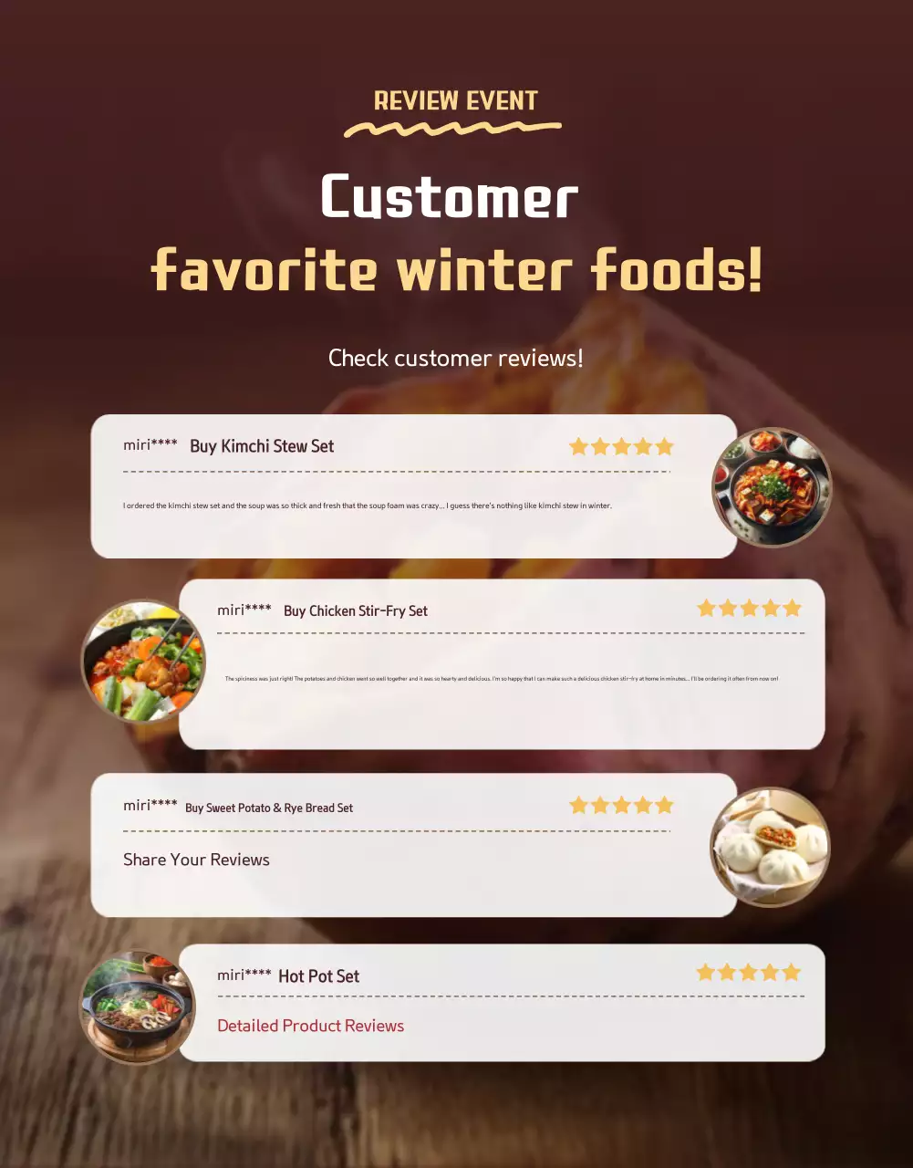 Beige Traditional Winter Promotion Poster