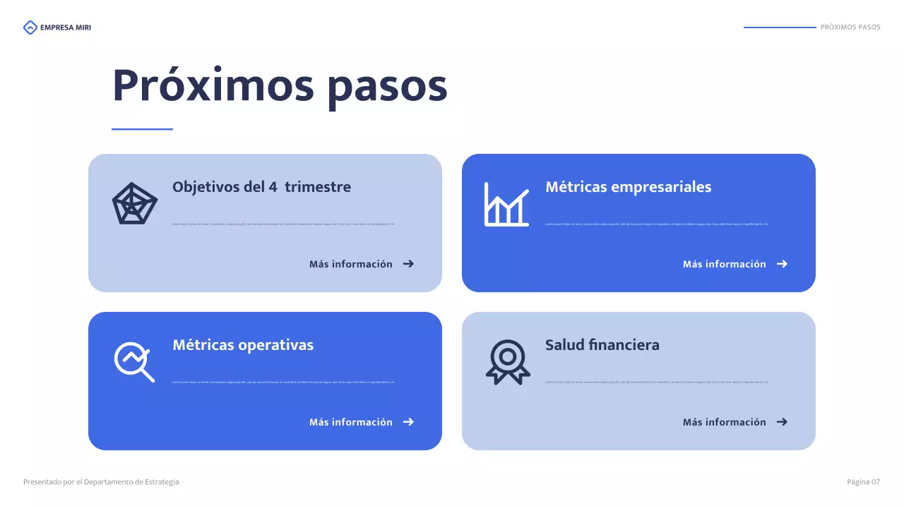 blue modern business report