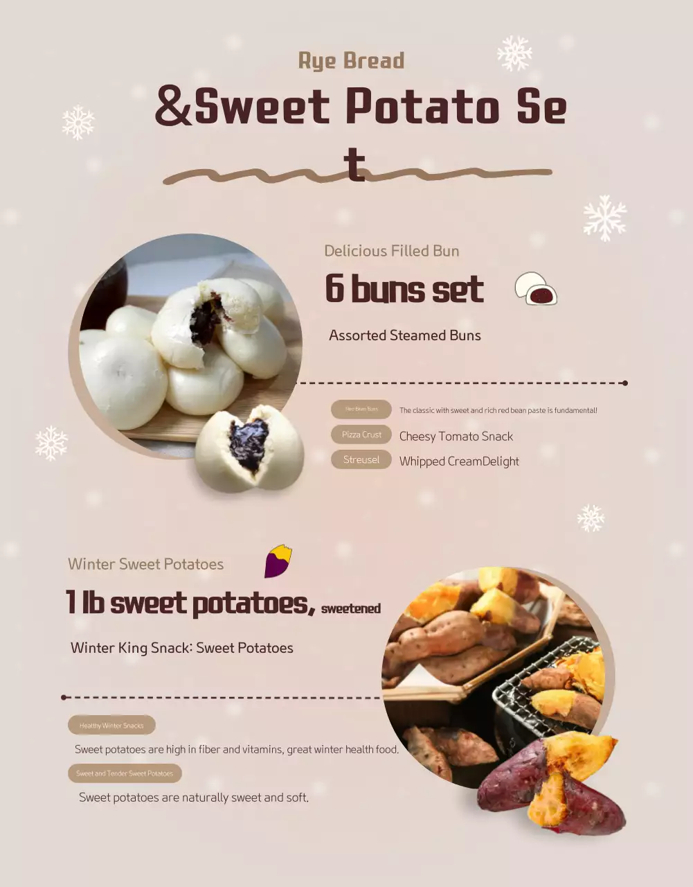 Beige Traditional Winter Promotion Poster