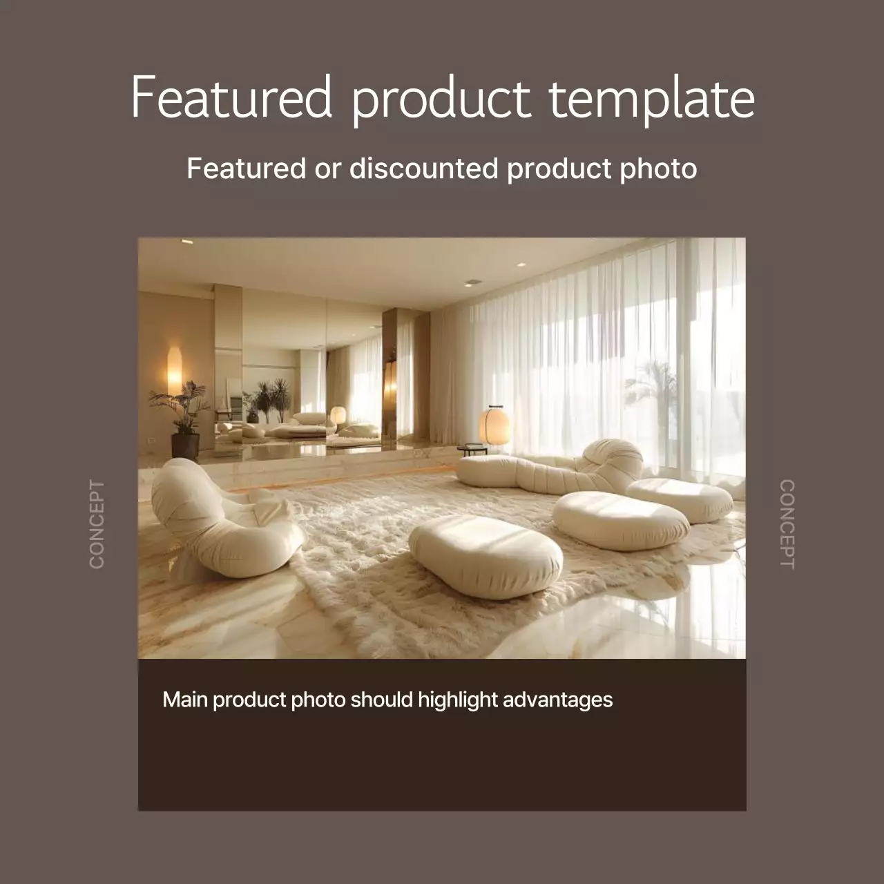 Brown Minimal Brand Promotion Instagram Carousel