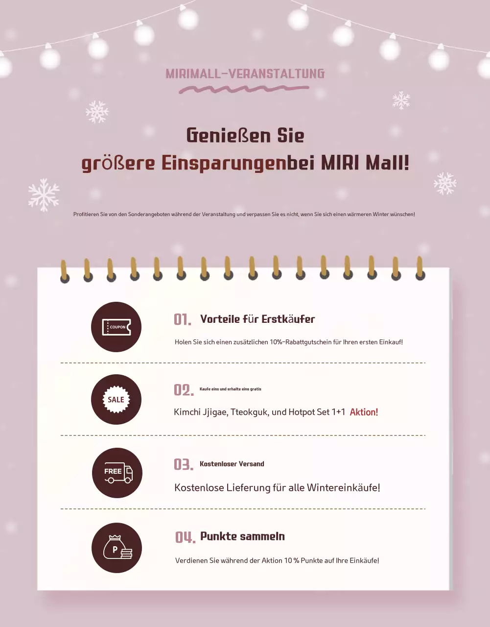 Beige Cosy Winter Food Promotion