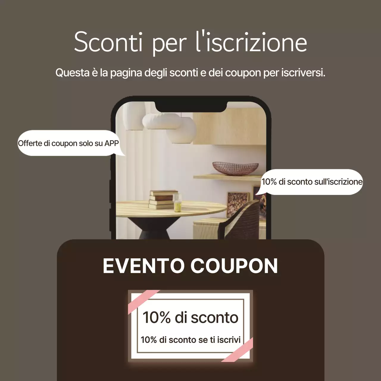 Promuovere un marchio moderno e beige