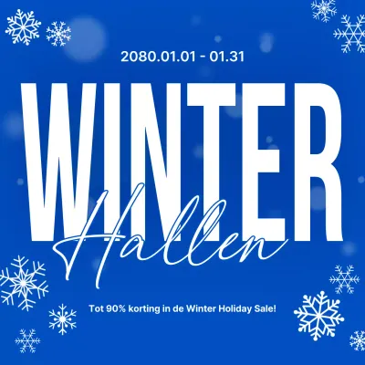 Blue Modern Winterverkoop