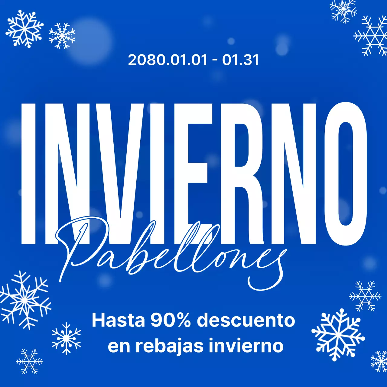 Rebajas de invierno Blue Modern
