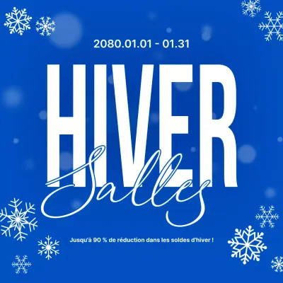 Vente d'hiver Blue Modern